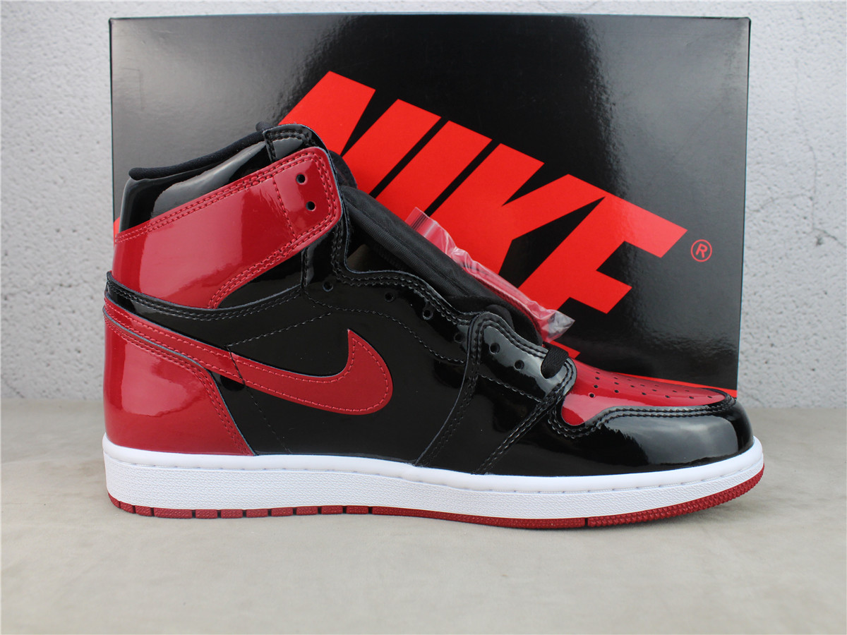 LJR Batch Air Jordan 1 Retro High OG Bred Patent 555088-063